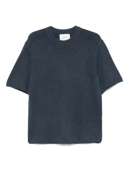 Tricou Lisa Yang din cașmir albastru