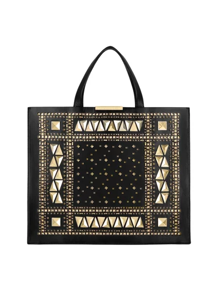 Shopperka Philipp Plein skórzana czarna