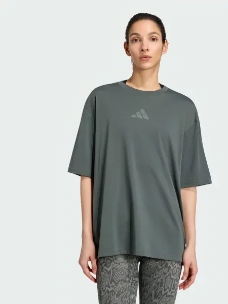 Спортивная футболка Adidas зеленая