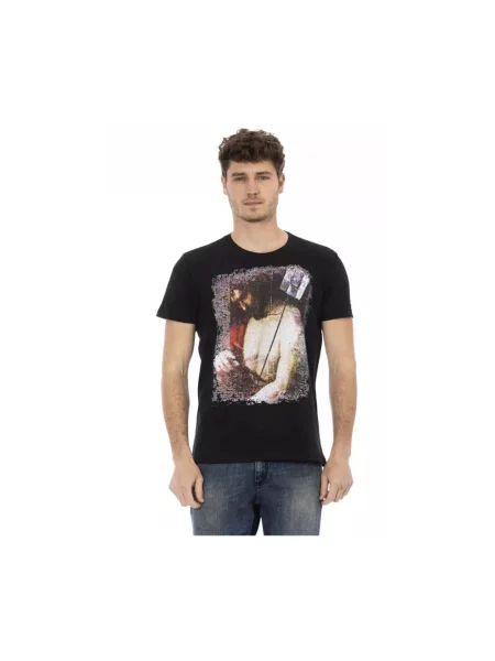 Koszulka Trussardi elegancka czarna