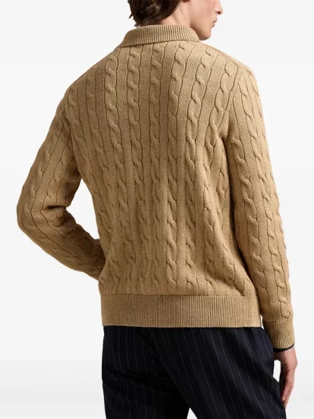 Ριγέ polo Polo Ralph Lauren με κουκούλα με αυτόγραφο λευκό