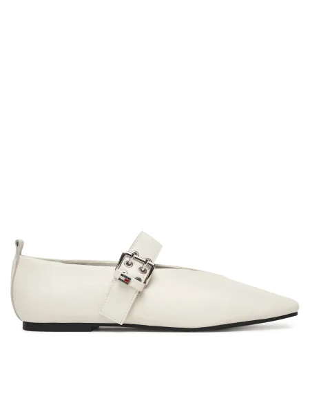 Balerini Tommy Jeans Tjw Ballerina Buckle alb