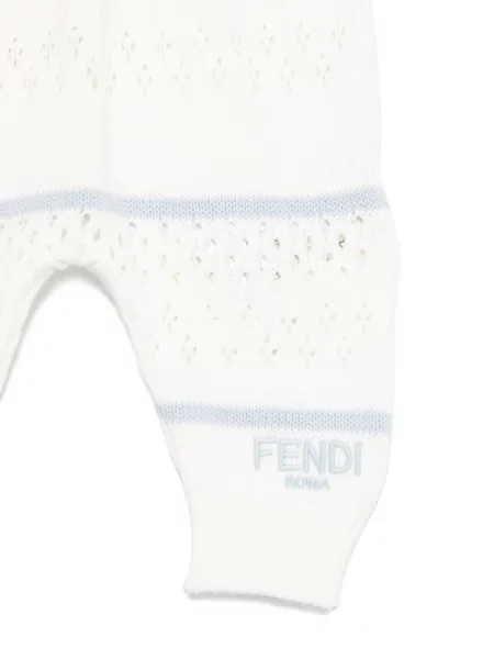 Spodnie dziecięce Fendi białe