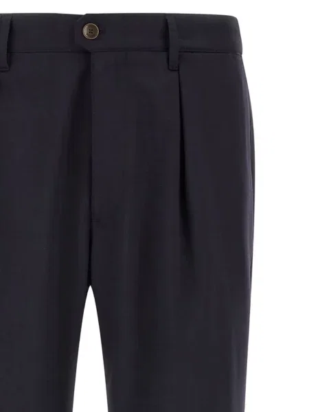 Pantaloni Incotex cu autograf albastru