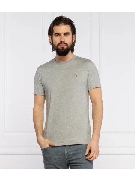 Hímzett pólóing Polo Ralph Lauren szürke