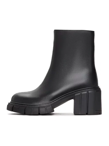 Botki Cesare Gaspari skórzane chunky czarne