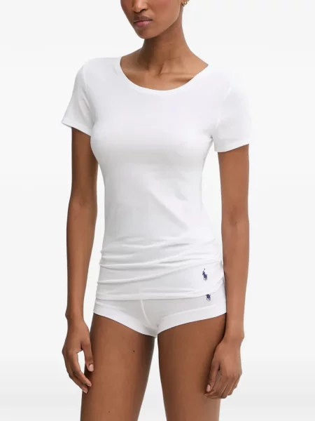 Kołnierzykowy polo Polo Ralph Lauren z frędzli w paski czerwone