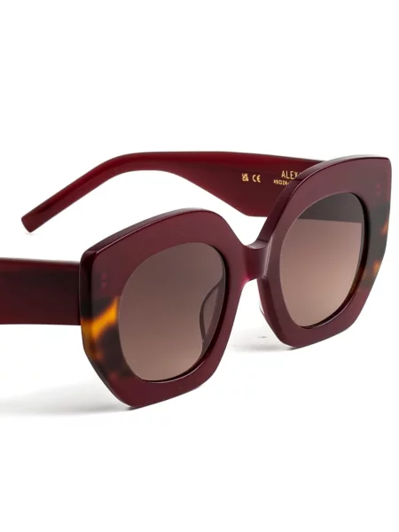 Ochelari de soare Kaleos cu imprimeu geometric roșu