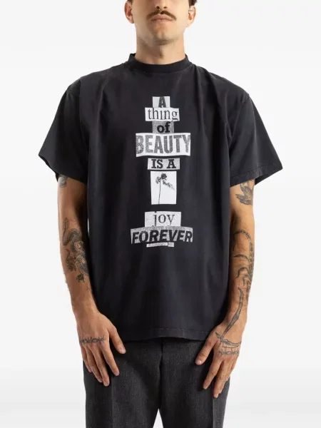Tricou Balenciaga cu imagine negru