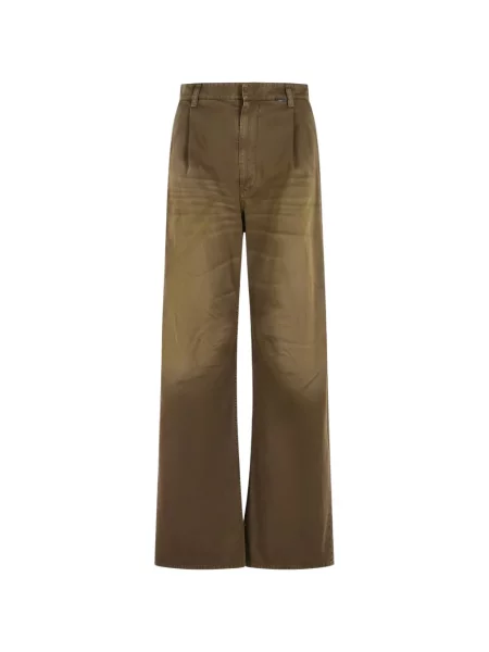 Blugi drepți Mm6 Maison Margiela maro