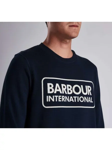Bluza Barbour klasyczna z logo niebieska