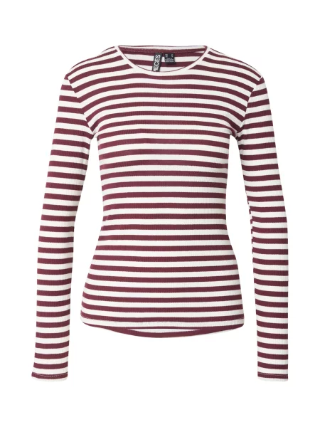 PIECES Tricou PCRUKA roșu vin alb