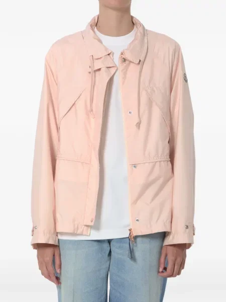 Geacă Moncler cu cordon roz