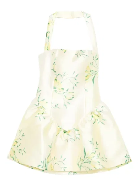 Rochie mini De La Vali de costum galben