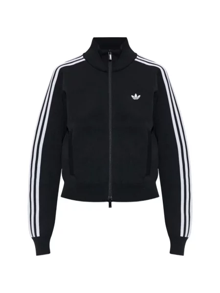Sală de gimnastică top Adidas cu autograf cu dungi negru