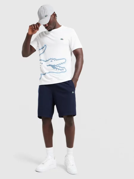 Lacoste T-Shirt Large Croc biała