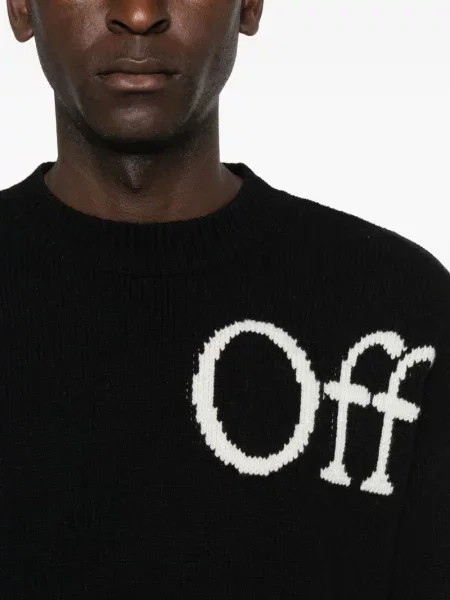 Pulover Off-white alb