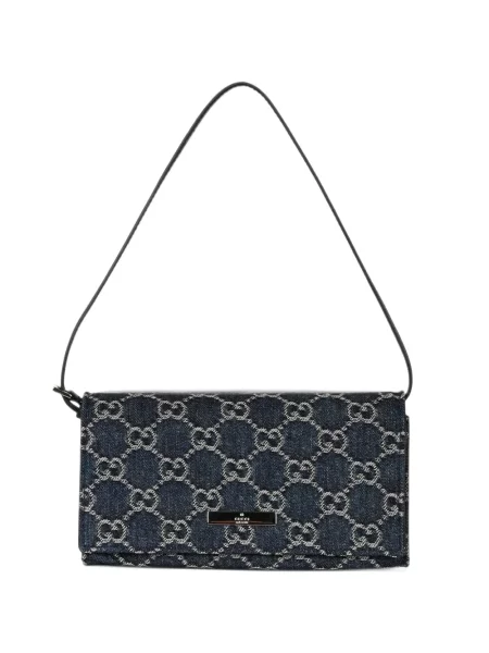 Geantă Gucci cu bretele albastru