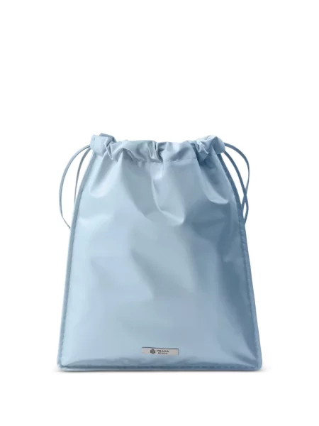 Geantă Prada de mătase albastru