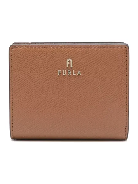 Portfel Furla skórzany brązowy