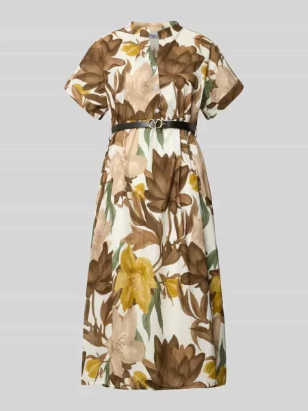 Sukienka midi z paskiem model Zabaione