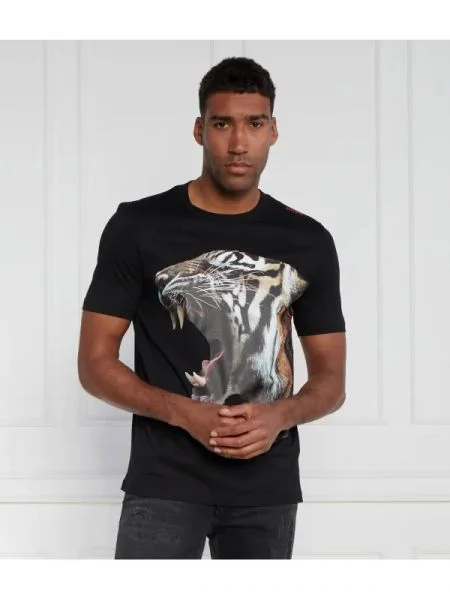 HUGO Tricou Digre 01 negru