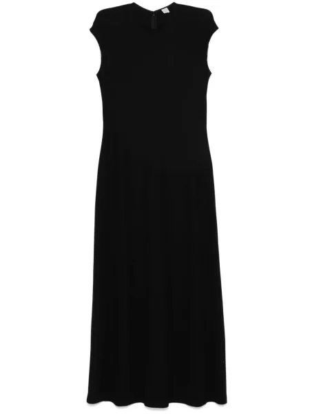Rochie maxi Toteme din jerseu de costum negru