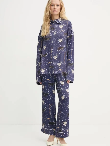 Сорочка The Sleeper relaxed класичний комір синій