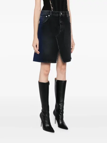 Fustă din denim Off-white alb