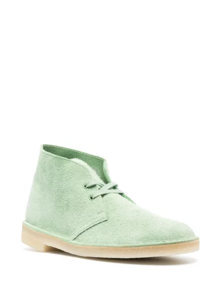 Nėriniuotos desert boots Clarks Originals su raišteliais žalia