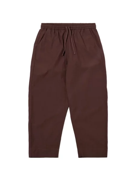 Stahovací šňůrka kalhoty Universal Works hnědé