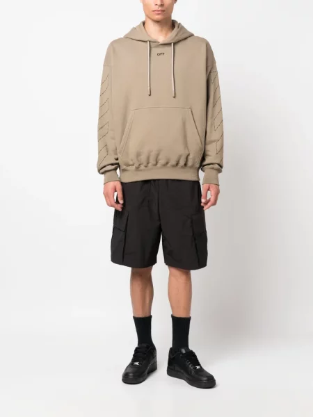 Hanorac cu glugă Off-white alb