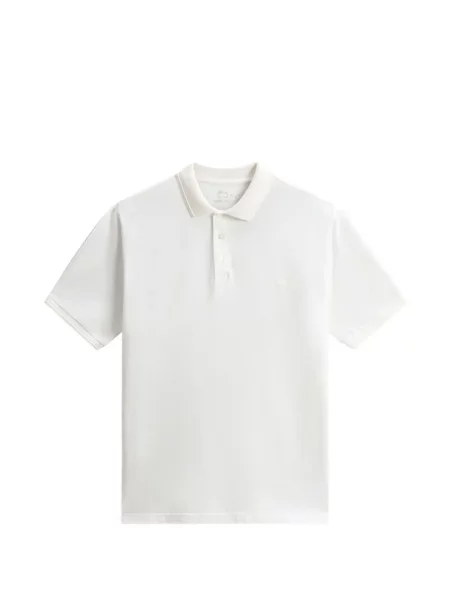 Tricou polo Woolrich alb
