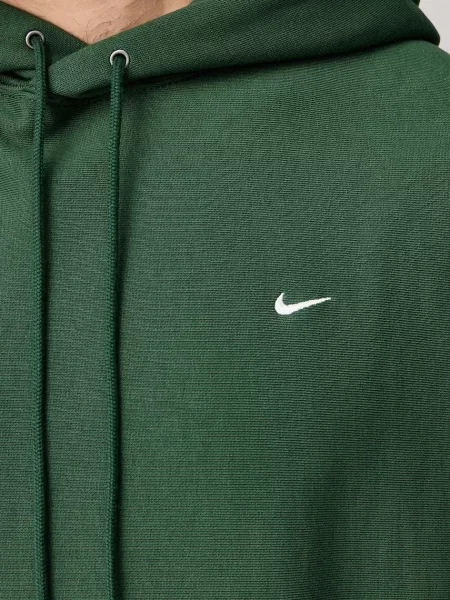 Nike Sportswear kapucnis melegítőfelső férfi pamuttal Solo Swoosh zöld
