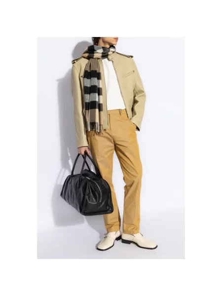 Spodnie Burberry żółte
