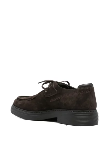 Pantofi derby John Harrison din piele de căprioară maro