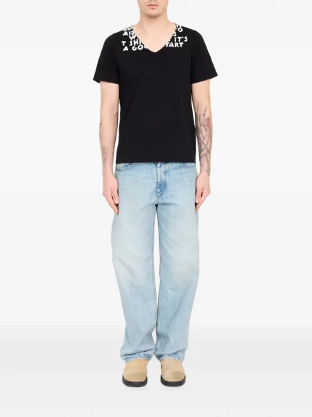 Μπλούζα Mm6 Maison Margiela με σχέδιο μαύρο