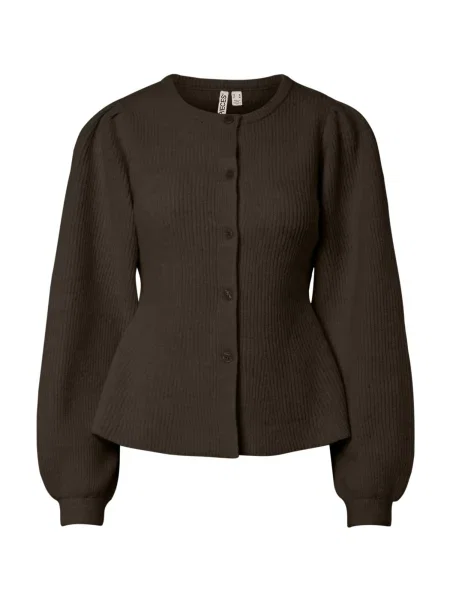 PIECES Geacă tricotată PCSILLY închis maro