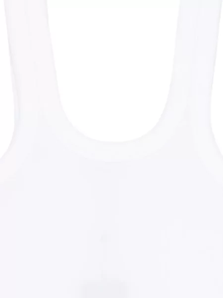 Top Rag & Bone cu nervuri alb