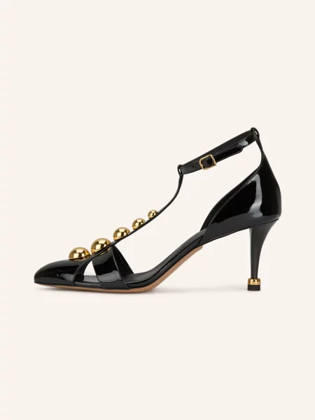 Chloé Lakované Lodičky S Cvočky black černé