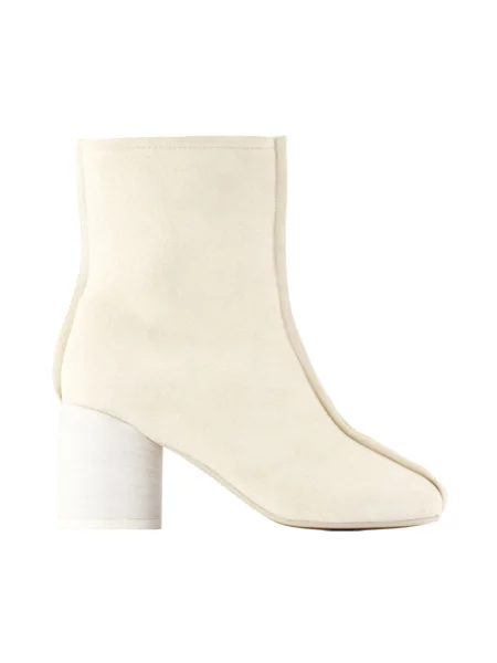 Botki Mm6 Maison Margiela skórzane beżowe