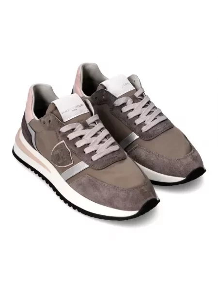 Sneakersy Philippe Model skórzane szare