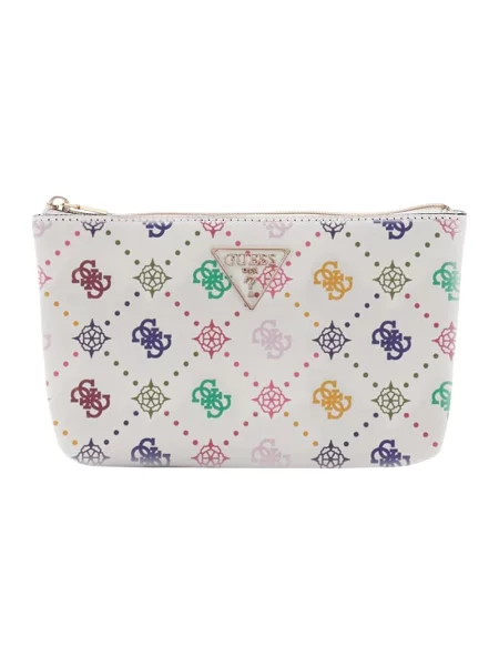 Kopertówka Guess skórzana biała