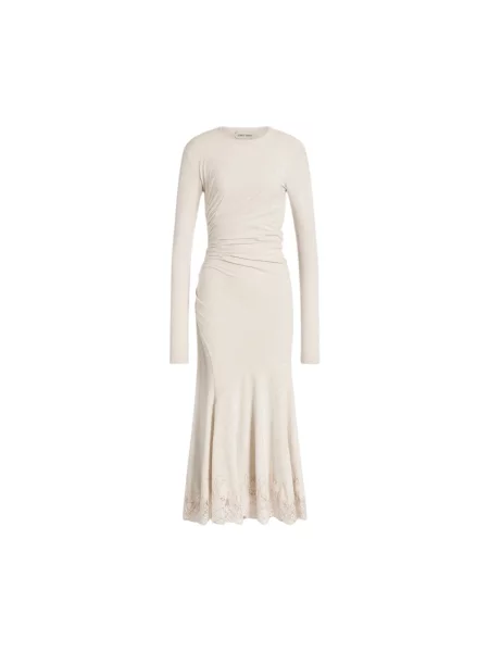 Sukienka midi Alberta Ferretti beżowa