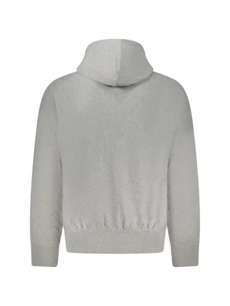 Mikina s kapucí Calvin Klein s autogramem šedá