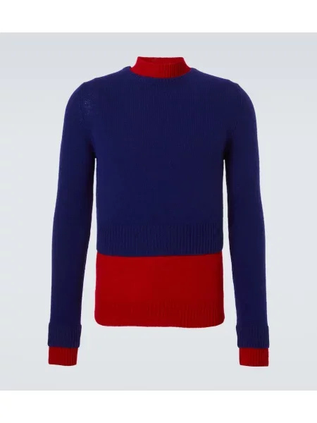 Pulover Jil Sander de lână albastru