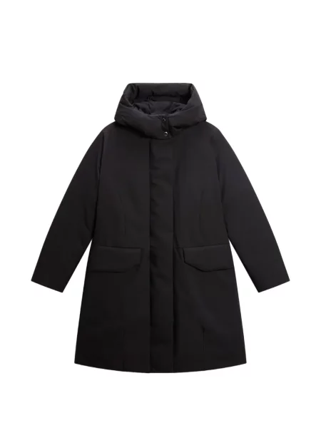 Geacă parka Woolrich cu glugă negru
