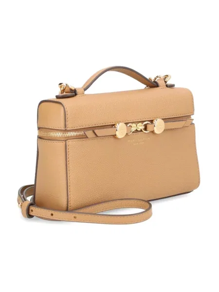 Top Tory Burch skórzany brązowy