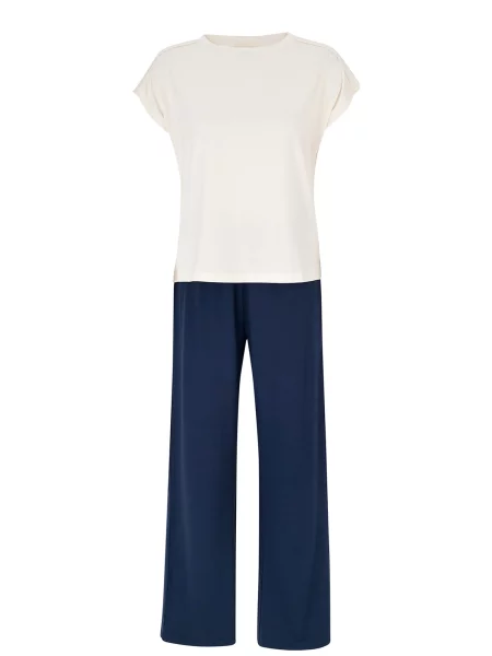 Dagi Pijama bleumarin / murdar alb