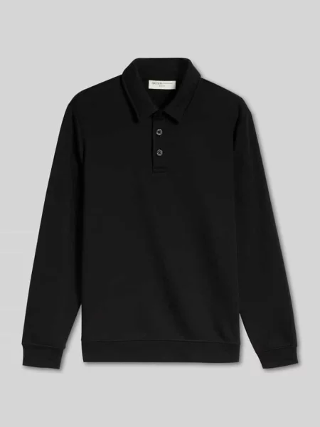 Koszulka polo o kroju regular fit z mieszanki bawełny Tom Tailor Denim czarna